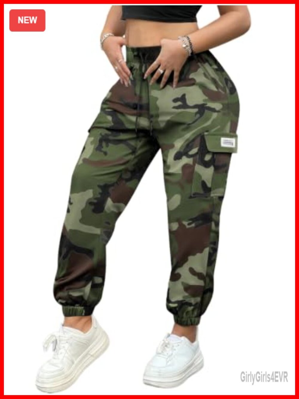 Women's Lightweight Quick-Dry Camo Cargo Pants